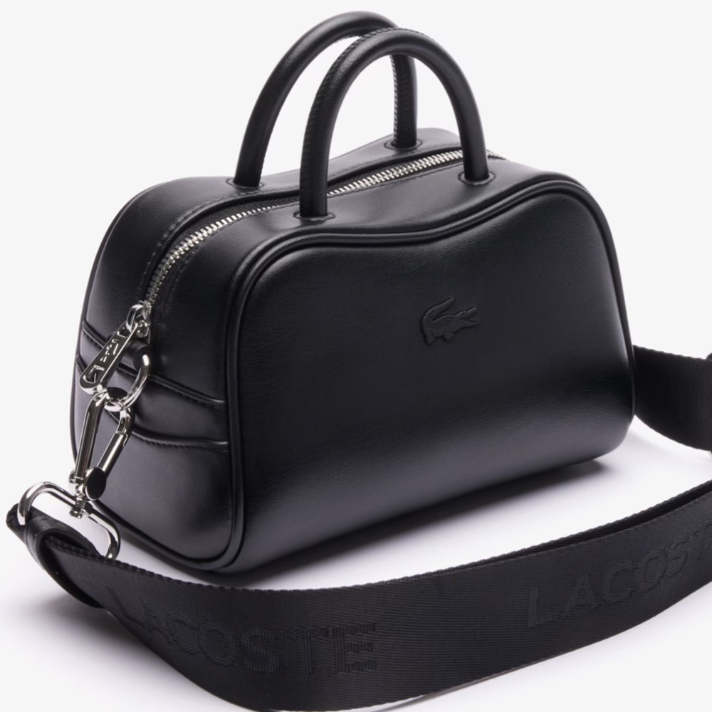 Lacoste MINI LORA Black Leather Bag
